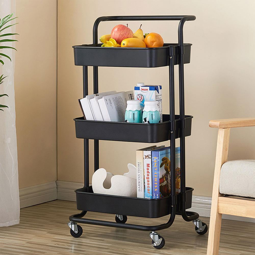 Simple Kitchen Storage Cabinet Cart for Small Space