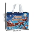 thumbnail image 3 of Christmas Gift Bag with Snowman Print Large Capacity Tote for Holiday Shopping and Present Wrapping ﻿, 3 of 6