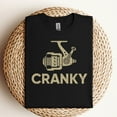 thumbnail image 3 of Cranky Fishing T-Shirt – Funny Fishing Reel Tee for Fishermen & Dads, 3 of 5