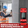 thumbnail image 2 of Ensemble de Détecteur de Scanner Mural 4-en-1 Multifonctionnel, Détecteur de Clous Mural, avec Capteur Intelligent, Affichage Lcd HD, Positionnement Précis, Inspection Centre et Bord pour AC/fil/acier/bois (1), 2 of 7