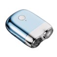 thumbnail image 1 of Afeitadora eléctrica rotativa inalámbrica recargable por USB Oso de Fresa Azul 1 pieza, 1 of 5