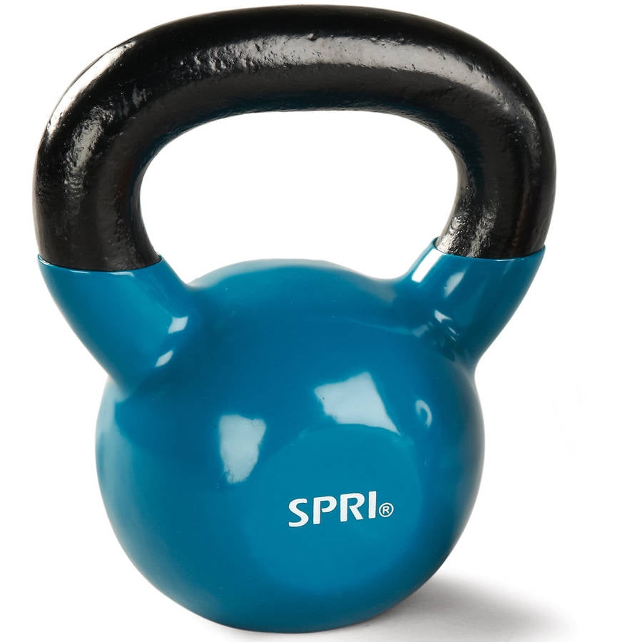 SPRI Deluxe Vinyl Kettlebell, 20 Lbs. Single