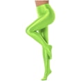thumbnail image 5 of iEFiEL Womens Glossy Pantyhose Dance Yoga Skinny Pantyhose Leggings Tight Pants, 5 of 7