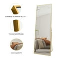 YouYeap Full Length Mirror 65"x22" Gold Rectangular Body Dressing Floor