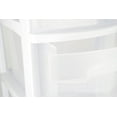 thumbnail image 4 of Sterilite 3 Drawer Narrow Cart- White, 4 of 8