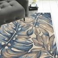 thumbnail image 4 of 5' x 8'  Wool Blue Area Rug, 4 of 4