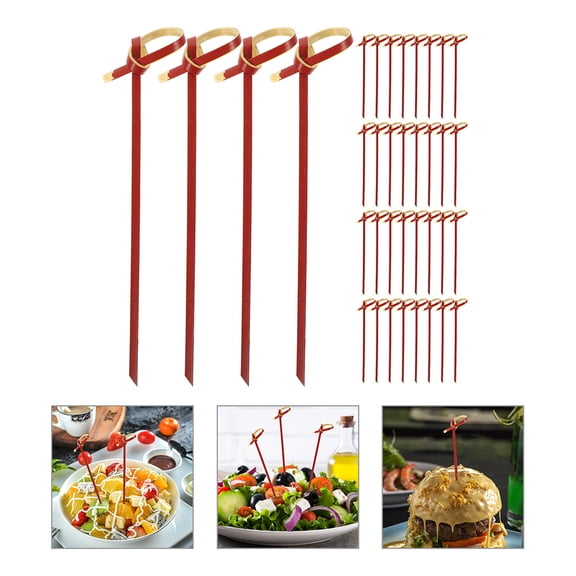 RENACLIPY 100 Count Reusable Plastic Fruit Picks and Snack Sticks for Kids Parties and Everyday Use