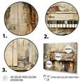 thumbnail image 3 of Designart "Melodies on Rustic Brown Piano I" Music Framed Wall Art Decor - Vintage Brown Music Piano Living Room Framed Canvas Art, 3 of 6