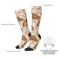 thumbnail image 4 of Xecao Corn 5 print thigh-high socks, crafted for both men and women with a stretchy, high-opaque design perfect for daily wear, 4 of 6