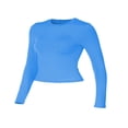 thumbnail image 3 of Blouse Mode Urbaine à Manches Longues Unie pour Femmes, 3 of 6