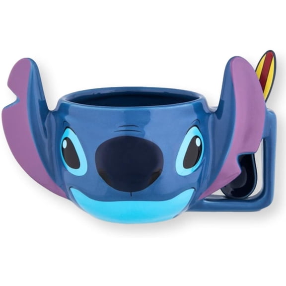 Disney Parks Stitch Artwork Mug & Spoon Set