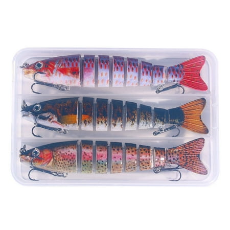 Mikilon fishing gear fishing lures fishing baits Multi Fish 12.8cm False Bait Sea Fishing Sinking 3pc colorful