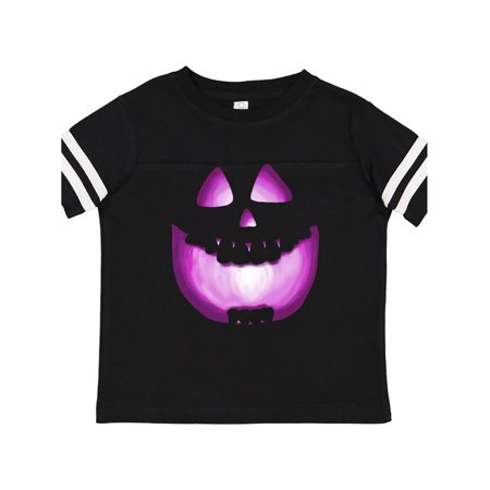 

Inktastic Toothy Grin Pumpkin Face in Grape Purple Glow Gift Toddler Boy or Toddler Girl T-Shirt