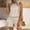 Khaki, variant on Two Piece Sets For Women Casual Linen Tank Tops Lounge Short Matching Set Spring Travel Summer Beach Clothing