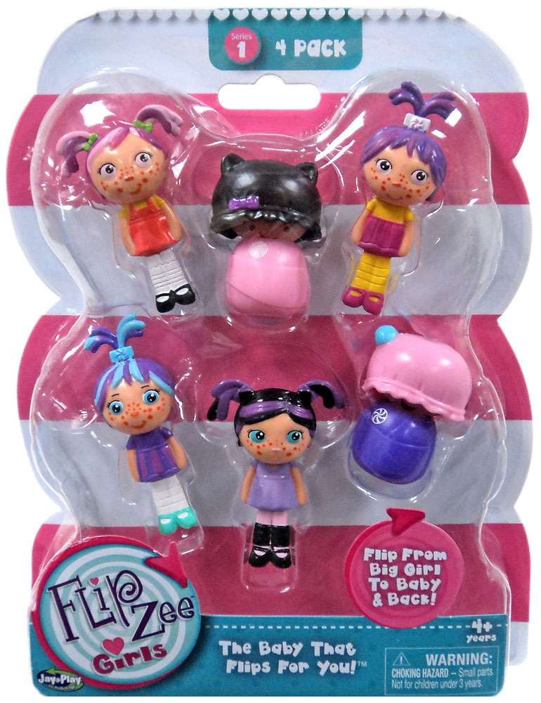 FlipZee! FlipZee Girls! Series 1 Mini Figure 4Pack [Style 2]