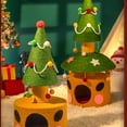 thumbnail image 2 of crativent Arbre de Noël pour Chat, Arbre de Noël pour Chat avec Maisonnette pour Chat. Robuste, Durable, Assemblage, Balcons Résistants au Poids, Living Orange-2nd floor, 2 of 6