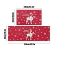 thumbnail image 3 of TUITOONM 2 Pieces Red Christmas Kitchen Runner Rugs Sets Floor Mat Water Absorbent Non-Slip Floor Mat Soft and Comfortable Festival Home Decor, 3 of 5