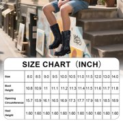 Dream Apparel Men's Motorcycle Boots PU Leather Waterproof With Side Zipper For Motorbike Riding Work Outdoor