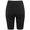 thumbnail image 3 of A2Y Women's Running Exercise High Waisted Bike Cotton shorts Black S, 3 of 5
