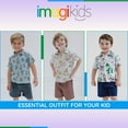 thumbnail image 2 of Disney Toy Story Woody Buzz Lightyear Forky Polo Shirt and Twill Shorts Outfit Set Toddler to Big Kid, 2 of 5