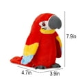 thumbnail image 7 of PULLIMORE Talking Macaw Parrot Plush Toy - Repeats & Flaps Wings, Interactive Stuffed Animal, Fun Gift for Kids & Adults, 7 of 7