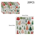 thumbnail image 3 of TanSiDing 20pcs Christmas Tree Paper Napkins Double Sided Holiday Dinner Party Decorations Merry Xmas Kitchen Table Supplies 33x33cm, 3 of 7