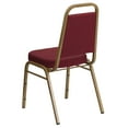 thumbnail image 6 of Flash Furniture HERCULES Series Trapezoidal Back Stacking Banquet Chair in Burgundy Patterned Fabric - Gold Frame, 6 of 11