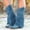 Blue, variant on Babysbule Boots for Women Winter Women's Leather Square Toe Tassel Low-heeled Shoes Cowboy