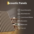 thumbnail image 4 of EuKer Acoustic Wood Wall Panels, 23.6" Fluted Wall Panels for Living Room, Bedroom, Office (0.7" Thickness / 8 Pack), 4 of 6