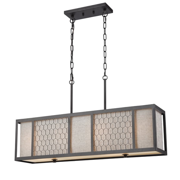 Elk Home 35-Inch Wide Filmore Chandelier, Transitional, Oiled Bronze