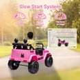 thumbnail image 5 of 12V Kids Ride on Jeep Car Electric 2 Seats Off-Road Truck SUV Vehicle with Remote LED Lights Pink, 5 of 9