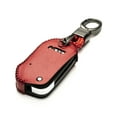 thumbnail image 2 of Vitodeco Genuine Leather Flip Key Fob Case Cover Compatible with KIA New Emblem 2021-2025 (4-Button, Red), 2 of 5