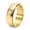 Gold, variant on Men's Stainless Steel Personalized Irregularly Ring Anxiety Relieves Strees Ring 8MM Silver Size 8