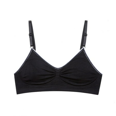 

ALSLIAO Womens Push Up Wireless Bra Seamless Bralette Running Gym Fitness Yoga Crop Tops Black L / XL