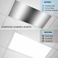 thumbnail image 4 of Black Grey White Fluorescent Light Covers, Farmhouse Ombre Color Modern Simple Magnetic Light Covers for Ceiling Lights, Fluorescent Ceiling Shade Filters for Classroom Bedroom Office 4x2Ft x 2PCS, 4 of 8