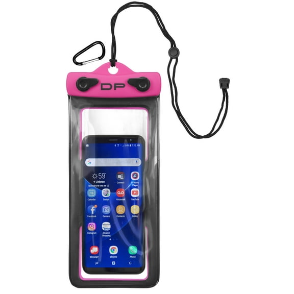 DRY PAK Waterproof Phone Case, 4 x 8, Hot Pink