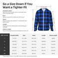 thumbnail image 5 of Kdxio Buffalo Plaid Blue Black Print Women Men Sun Protection UPF 50+ Jackets Zip Up Long Sleeve Hoodie Hiking Lightweight with Pockets, 5 of 7