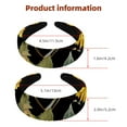 2 Pack Wide Headbands for Women Cute Fashion Hair Accessories for Daily