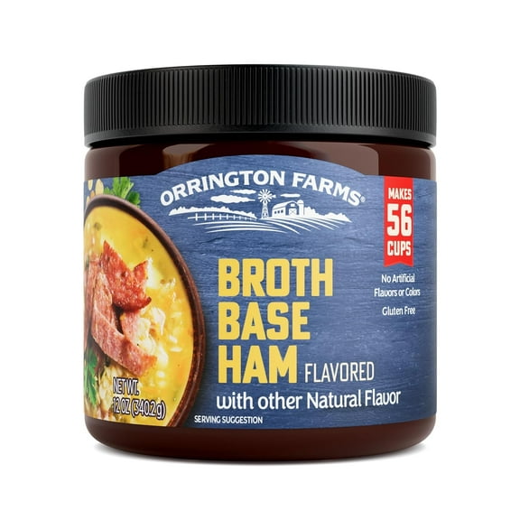 Orrington Farms Broth Base & Seasoning, Ham, 12 Oz