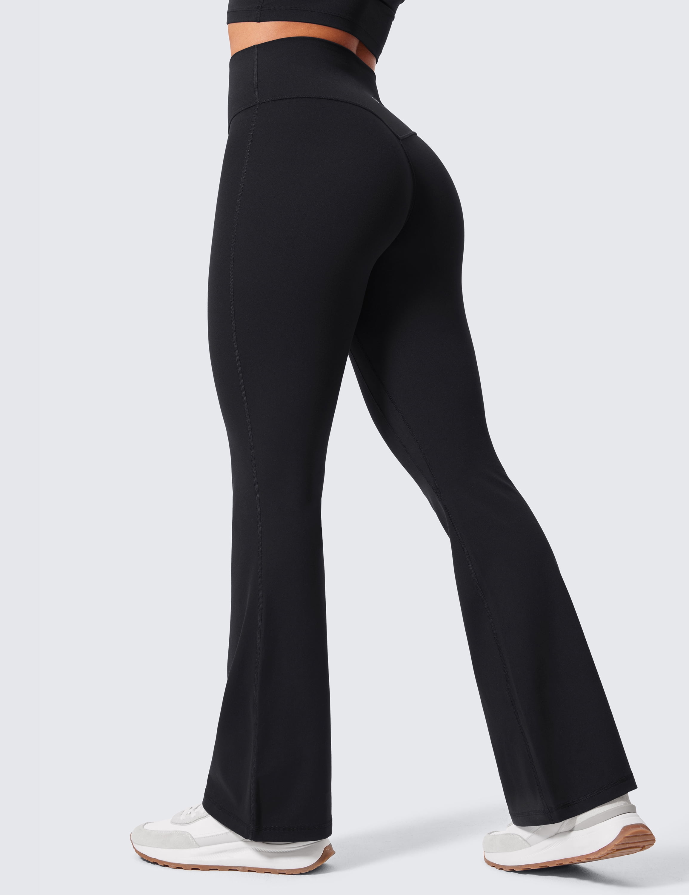 CRZ YOGA Secretsculpt Womens Butterlift Scrunch Butt Flare Leggings 31 Inches