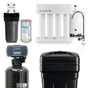Aquasure Whole House Water Filtration Bundle w/ 48,000 Grain Water Softener, 75 GPD RO System & Triple Purpose Pre-Filter