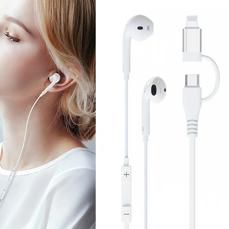 Hoibon iPhone Headphones for Apple Wired Earbuds Light ning USB C Earphones with Microphone Volume Control Headsets Compatible with for iPhone 15 14 13 Pro Max 12 11 XS XR 8 7 Samsung S23 S22 Walmart....