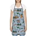 thumbnail image 3 of Easygdp Camping Caravan Apron Waterdrop Resistant with 2 Pockets,Oil Resistant Cooking Kitchen Chef Apron for Women Men, 3 of 7