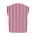 thumbnail image 3 of Fewfanhot Women's Stripe Print Sleeveless Racerback Crop Top, Loose Fit Workout Gym Tank, Lightweight Breathable Summer Athletic Shirt, 3 of 7