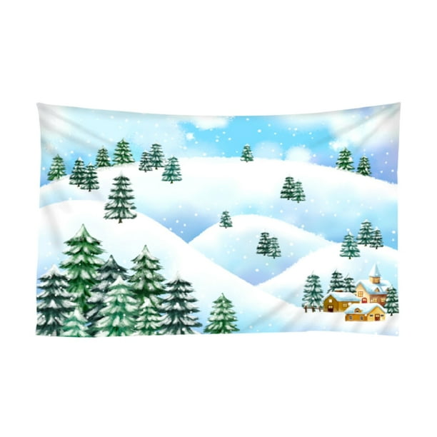 Tapiz de naturaleza de cueva de montaña, de paisaje para colgar en pared, tapiz de cascada para decoración de dormitorio F Baoblaze Tapiz para colgar en la pared
