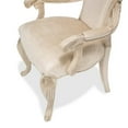thumbnail image 5 of Michael Amini Platine de Royale Velvet Dining Chair - Set of 2 - Champagne Ivory, 5 of 6
