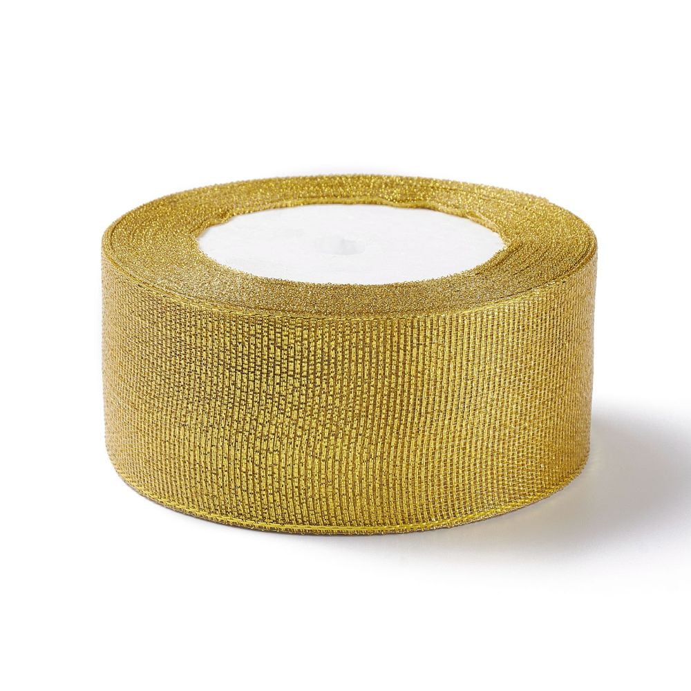 5Set Glitter Metallic Ribbon Sparkle Ribbon Suitable for Decoration Rectangle Mixed Color 1/4 inch~1-5/8 inch(6.5~41mm) 21.87~27.34 yards(20~25m)/roll 4 rolls/set