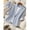 Blue and White, variant on Plus Size Blue And White Vertical Stripe Single-Breasted Office Blazer