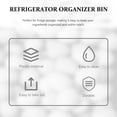 thumbnail image 2 of Refrigerator Organizer with Lid Stackable Fridge Box Fridge Container for Home, 2 of 6