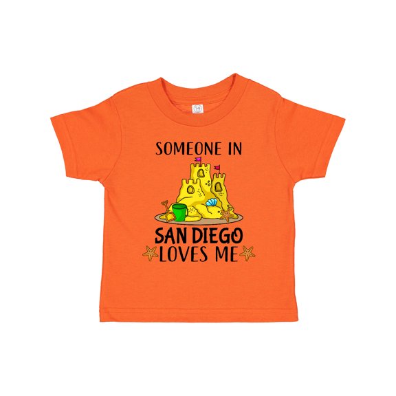 Inktastic Someone in San Diego Loves Me Boys or Girls Toddler T-Shirt